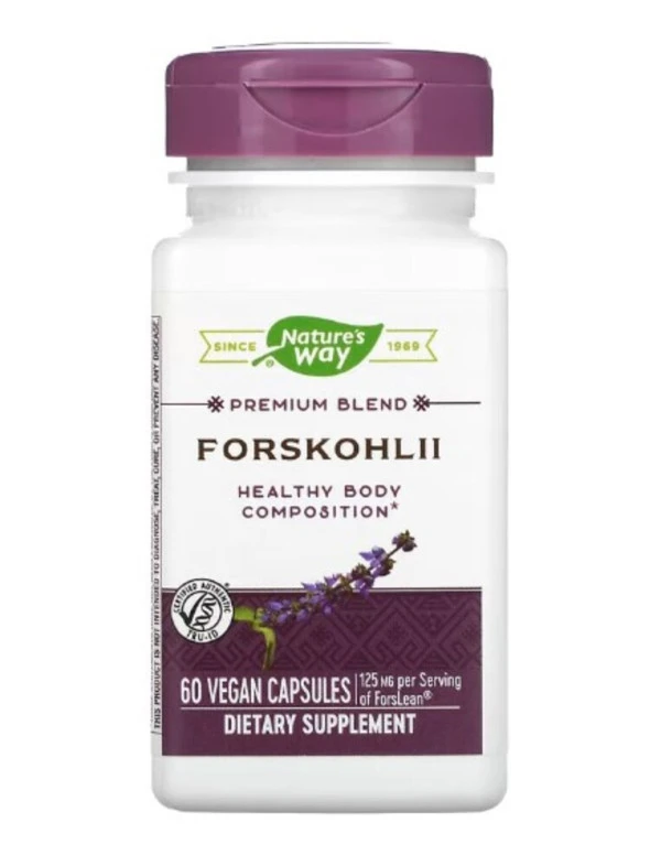 Nature's Way, Forskohlii, 125 mg, 60 Vegan Capsules