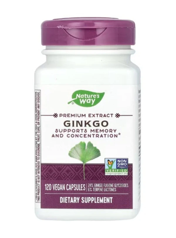 Nature's Way, Ginkgo, 120 Vegan Capsules