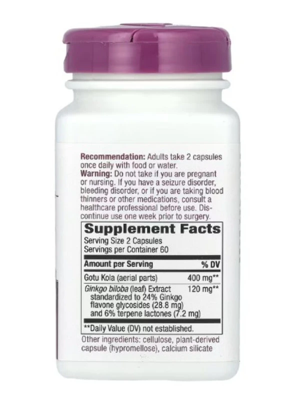 Nature's Way, Ginkgo, 120 Vegan Capsules