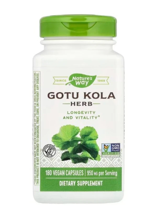 Nature's Way, Gotu Kola Herb, 475 mg, 180 Vegan Capsules