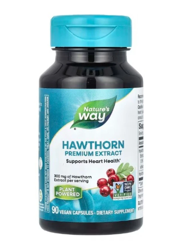 Nature's Way, Hawthorn, 300 mg, 90 Vegan Capsules