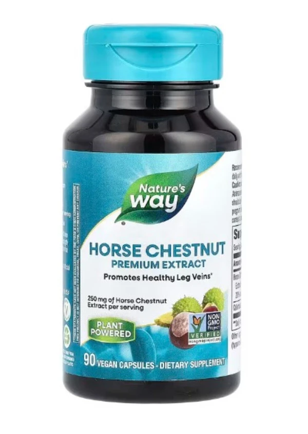 Nature's Way, Horse Chestnut, 250 mg, 90 Vegan Capsules