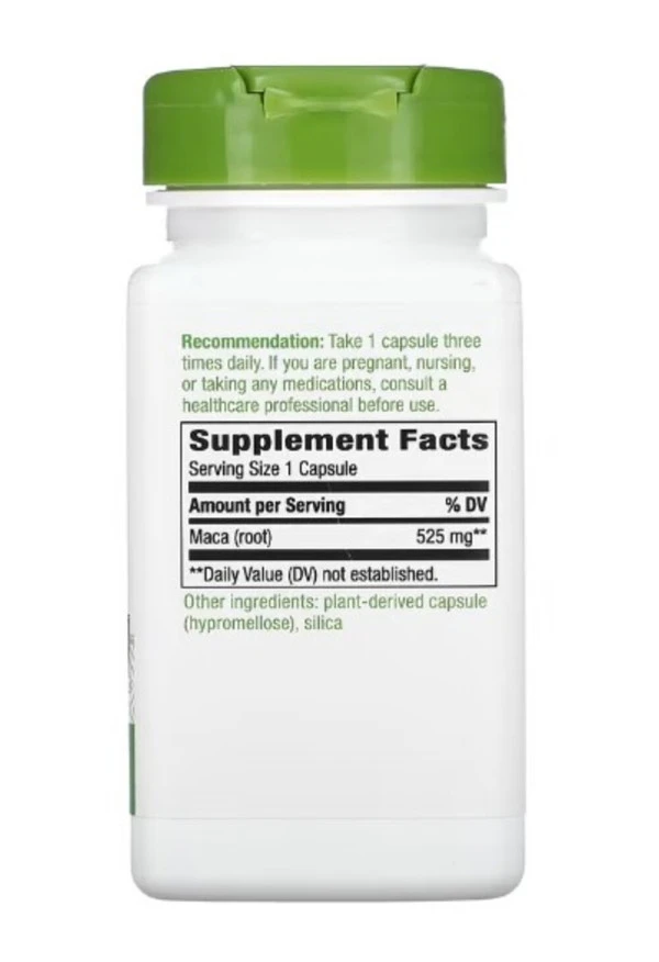 Nature's Way, Maca Root, 525 mg, 100 Vegan Capsules