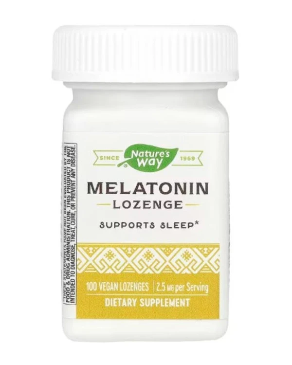 Nature's Way, Melatonin Lozenge, 2.5 mg, 100 Vegan Lozenges