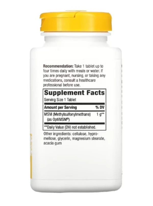 Nature's Way, MSM, 1,000 mg, 200 Vegan Tablets