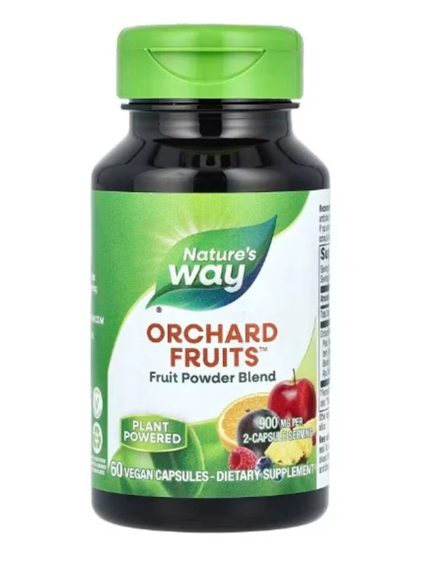 Nature's Way, Orchard Fruits, Fruit Powder Blend, 900 mg, 60 Vegan Capsules (450 mg per Capsule)