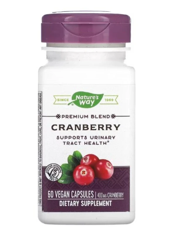 Nature's Way, Premium Blend, Cranberry, 400 mg, 60 Vegan Capsules