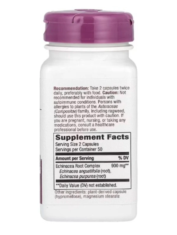 Nature's Way, Premium Blend, Echinacea Root Complex, 450 mg, 100 Vegan Capsules