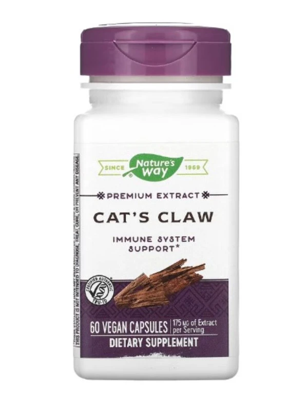 Nature's Way, Premium Extract, Cat's Claw, 175 mg, 60 Vegan Capsules