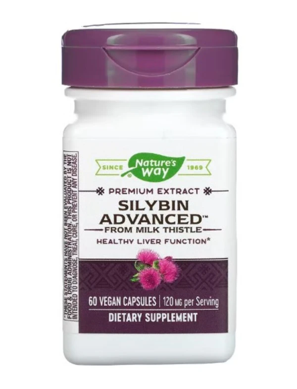 Nature's Way, Premium Extract Silybin Advanced, 120 mg, 60 Vegan Capsules