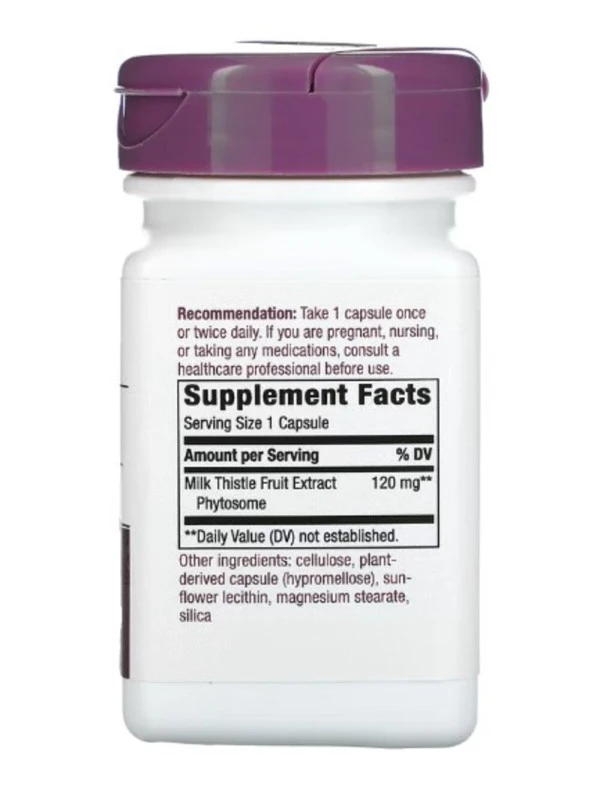 Nature's Way, Premium Extract Silybin Advanced, 120 mg, 60 Vegan Capsules