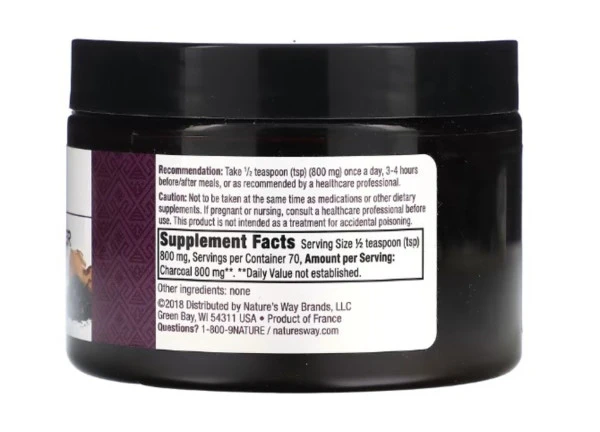 Nature's Way, Premium Herbal, Charcoal Powder, 1.9 oz (56 g)