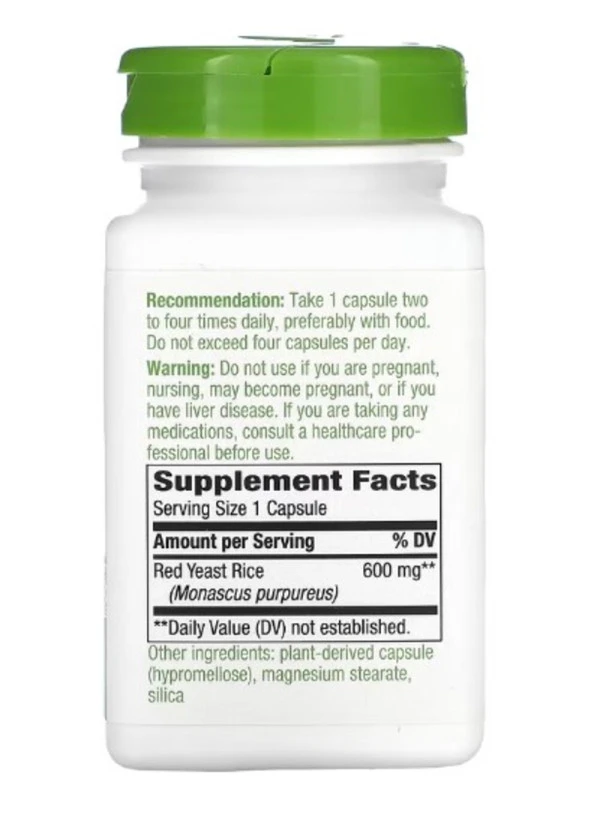 Nature's Way, Red Yeast Rice, 600 mg, 120 Vegan Capsules