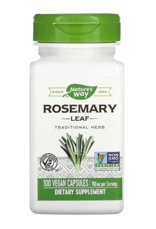 Nature's Way, Rosemary Leaf, 700 mg, 100 Vegan Capsules (350 mg per Capsule)