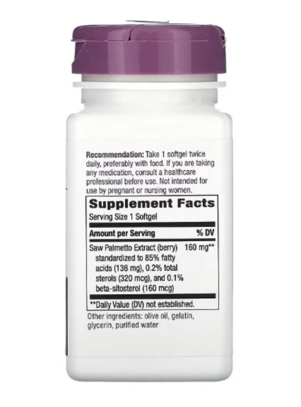 Nature's Way, Saw Palmetto, 160 mg, 60 Softgels