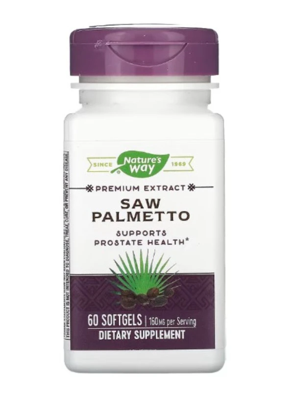 Nature's Way, Saw Palmetto, 160 mg, 60 Softgels