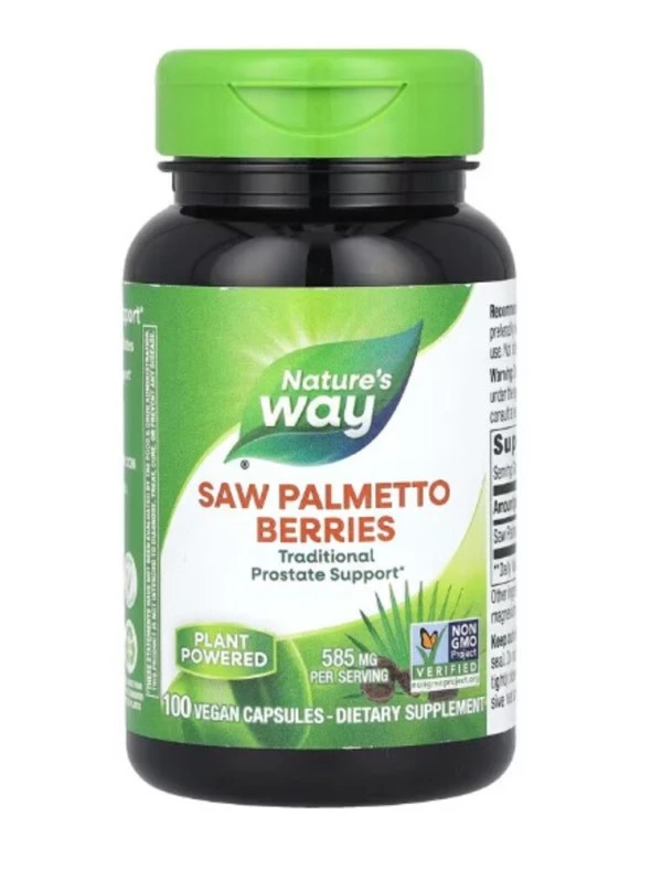 Nature's Way, Saw Palmetto Berries, 585 mg, 100 Vegan Capsules