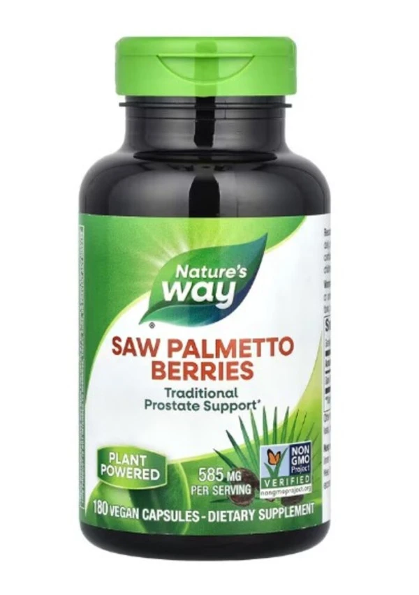 Nature's Way, Saw Palmetto Berries, 585 mg, 180 Vegan Capsules