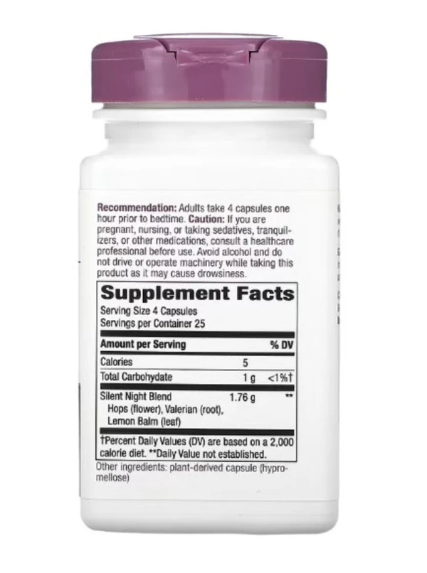 Nature's Way, Silent Night, Traditional Sleep Formula, 100 Vegan Capsules