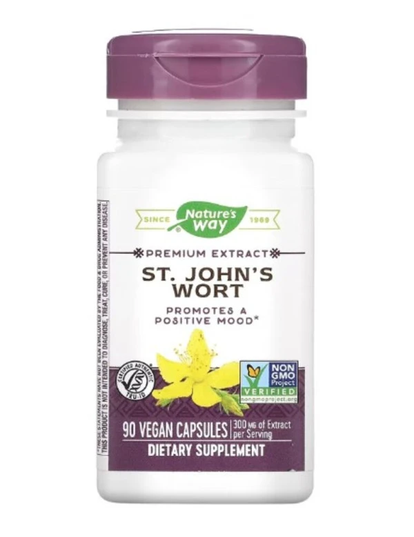 Nature's Way, St. John's Wort, 300 mg, 90 Vegan Capsules