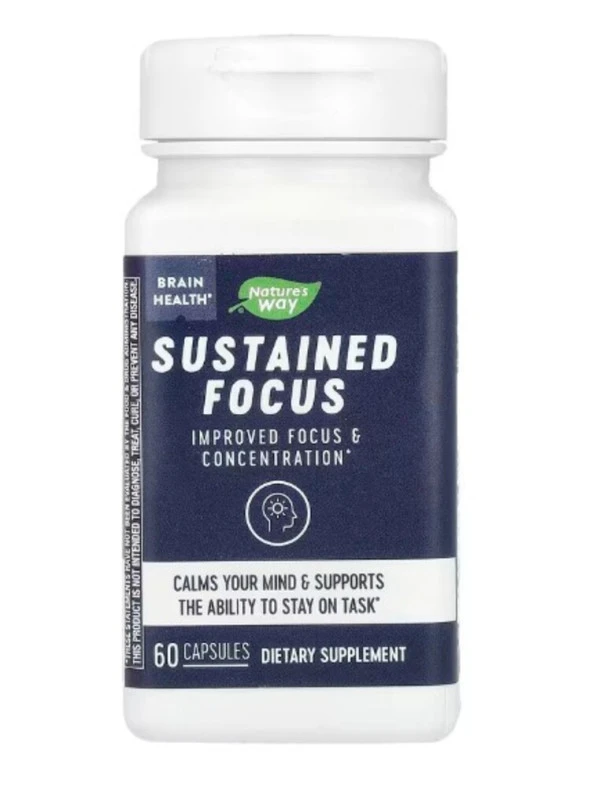 Nature's Way, Sustained Focus, 60 Capsules