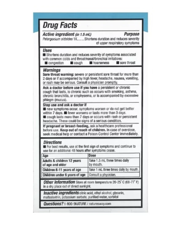 Nature's Way, Umcka, ColdCare, 1 fl oz (30 ml)