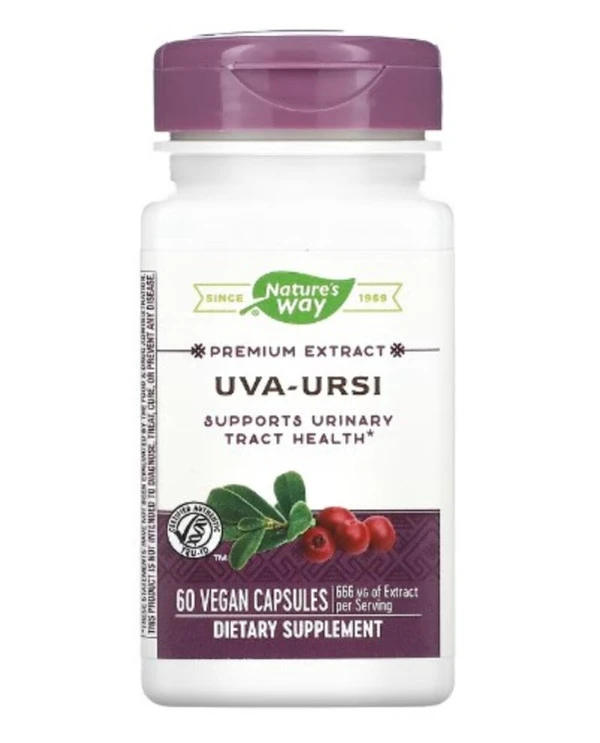 Nature's Way, Uva-Ursi, 666 mg, 60 Vegan Capsules (333 mg per Capsule)