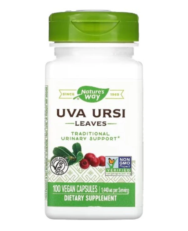 Nature's Way, Uva Ursi, Leaves, 1,440 mg, 100 Vegan Capsules (480 mg per Capsule)