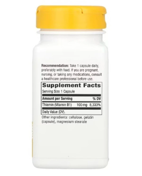 Nature's Way, Vitamin B-1, 100 mg, 100 Capsules
