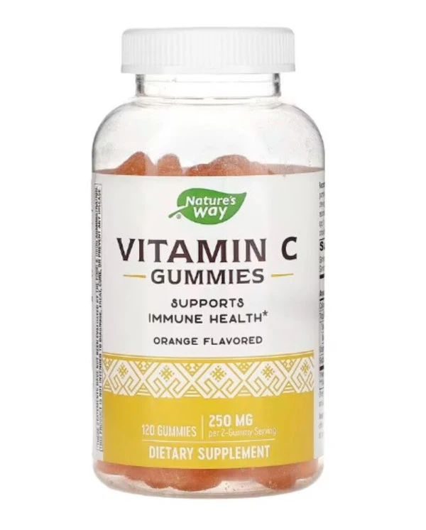 Nature's Way, Vitamin C Gummies, Orange, 250 mg, 120 Gummies