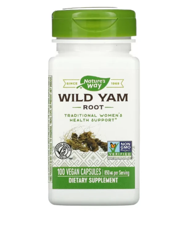 Nature's Way, Wild Yam Root, 425 mg, 100 Vegan Capsules
