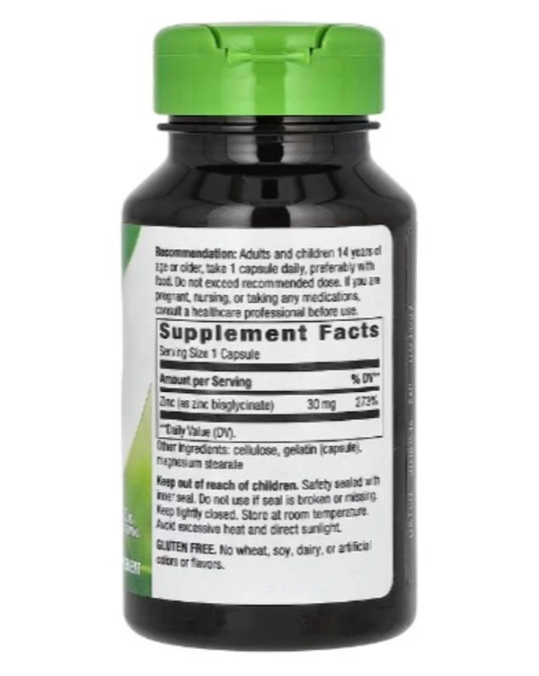 Nature's Way, Zinc Chelate, 30 mg, 100 Capsules