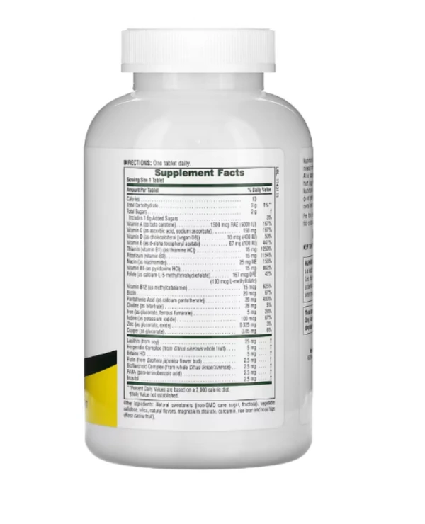 NaturesPlus, Adult's Chewable Multivitamin & Mineral, Pineapple, 180 Tablets