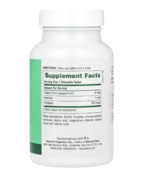 NaturesPlus, Chewable Papaya Enzyme , 360 Tablets
