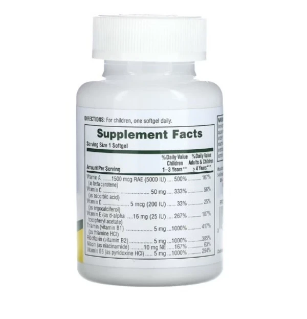 NaturesPlus, Children's Vita-Gels Multivitamin, Orange, 180 Softgels