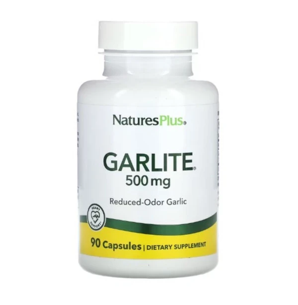 NaturesPlus, Garlite, 500 mg, 90 Capsules