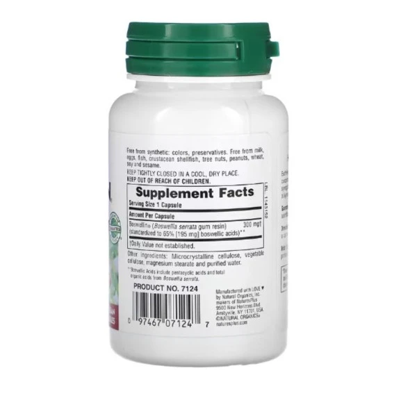 NaturesPlus, Herbal Actives, Boswellin, 300 mg, 60 Vegan Capsules