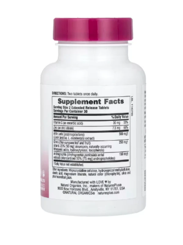 NaturesPlus, Herbal Actives, Extended Release Tri-Immune™, 60 Tablets