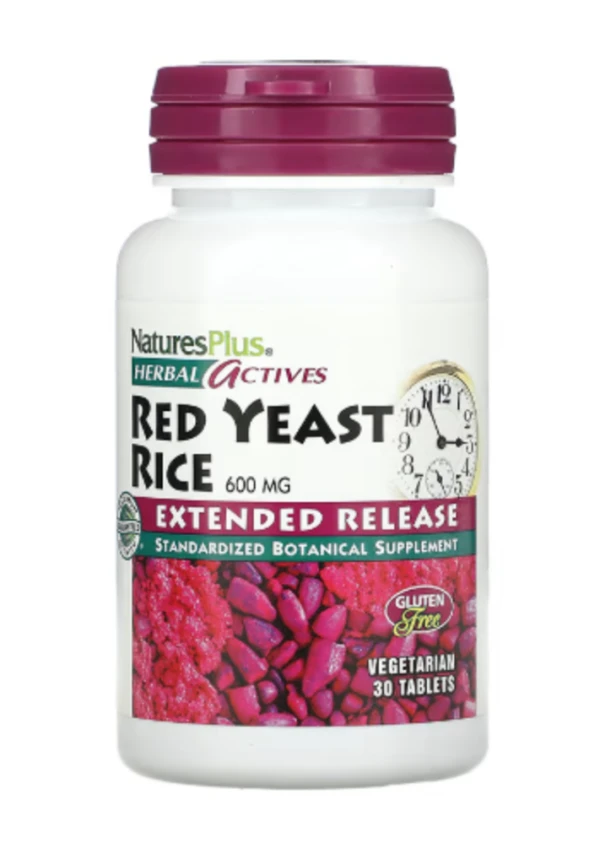 NaturesPlus, Herbal Actives, Red Yeast Rice, 600 mg, 30 Tablets