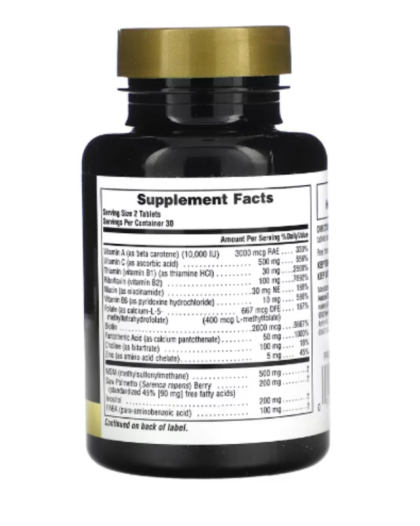 NaturesPlus, Men's Ultra Hair Plus, With MSM and Select Botanical Extracts, 60 Tablets