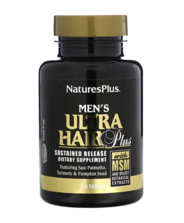 NaturesPlus, Men's Ultra Hair Plus, With MSM and Select Botanical Extracts, 60 Tablets