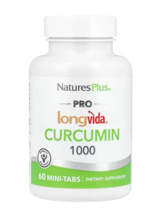 NaturesPlus, Pro Longvida®, Curcumin 1000, 60 Mini-Tabs