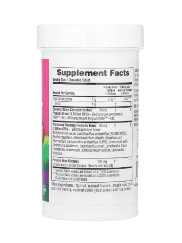 NaturesPlus, Probiotic, Children's Chewable Digestive Supplement, Mixed Berry, 7 Billion CFU, 30 Chewables