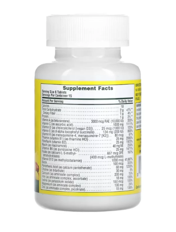 NaturesPlus, Source of Life, Original Mini-Tabs, Multi-Vitamin & Mineral Supplement with Concentrated Whole Food , 90 Tablets