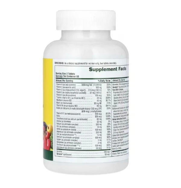 NaturesPlus, Source of Life, Women, Multi-Vitamin and Mineral Supplement with Whole Food Concentrates, 120 Tablets