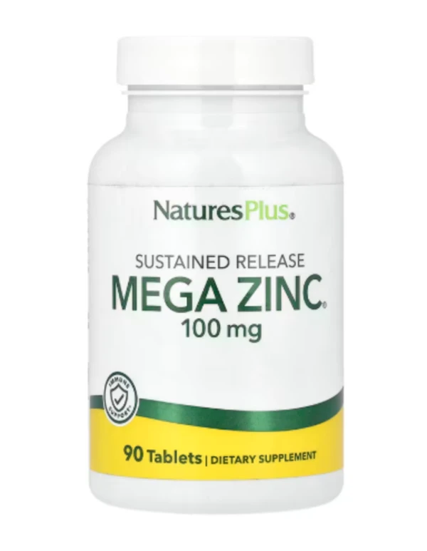 NaturesPlus, Sustained Release Mega Zinc®, 100 mg, 90 Tablets