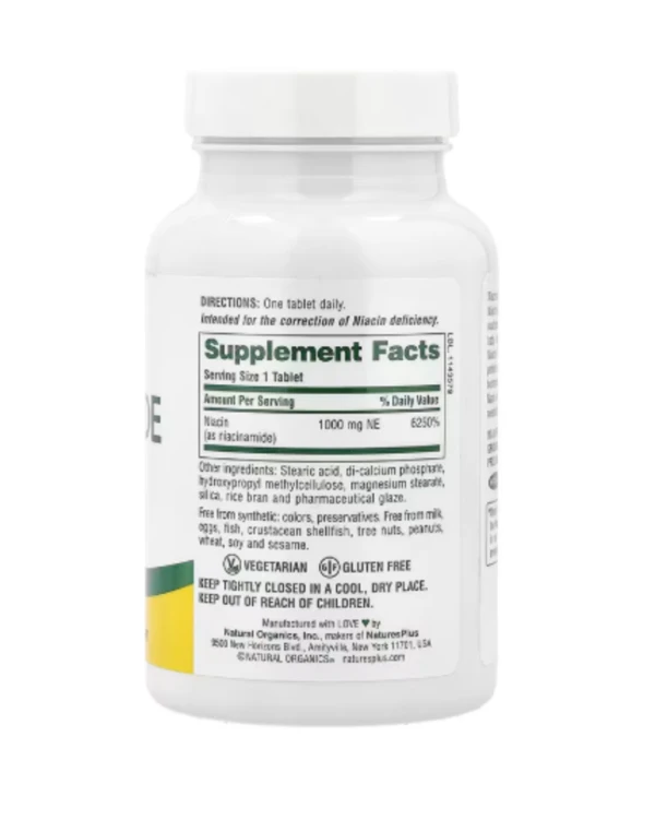 NaturesPlus, Sustained Release Niacinamide, 1,000 mg, 90 Tablets
