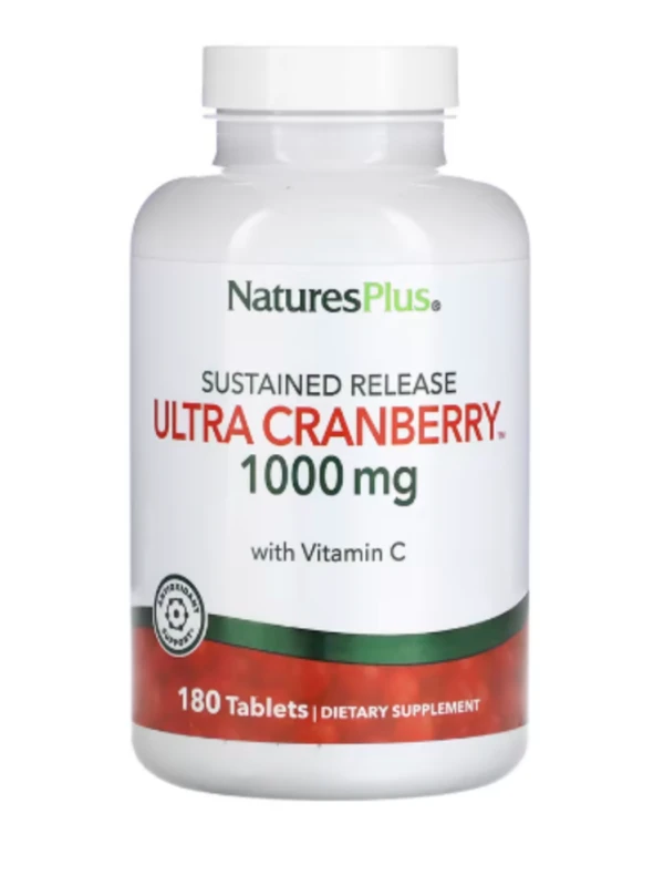 NaturesPlus, Sustained Release Ultra Cranberry, 1,000 mg, 180 Tablets