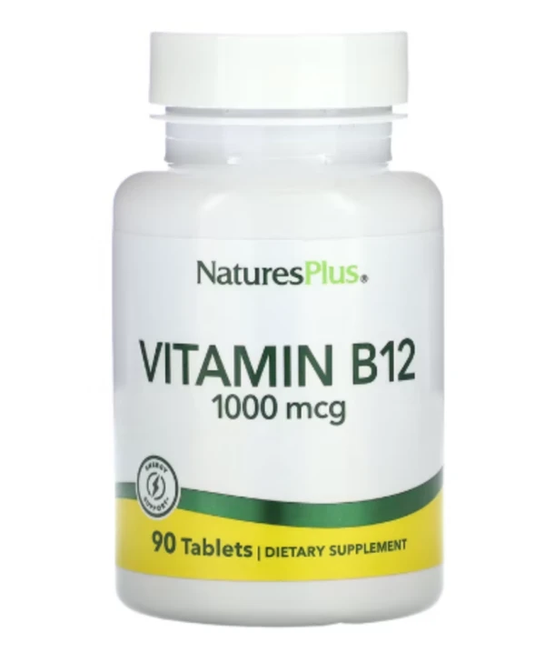 NaturesPlus, Vitamin B12, 1,000 mcg, 90 Tablets