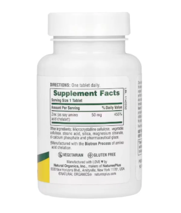 NaturesPlus, Zinc, 50 mg, 90 Tablets